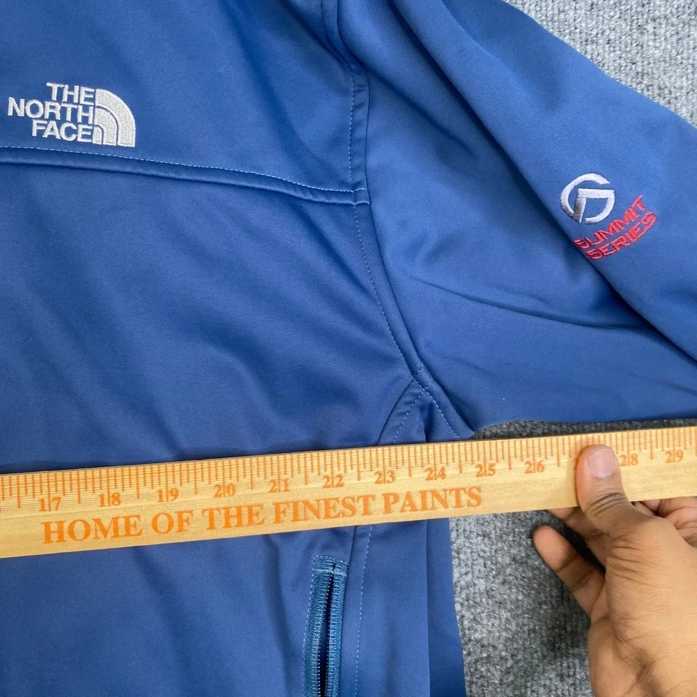 The North Face Summit Series Windstopper Jacket Mens Blue Softshell Full Zip L